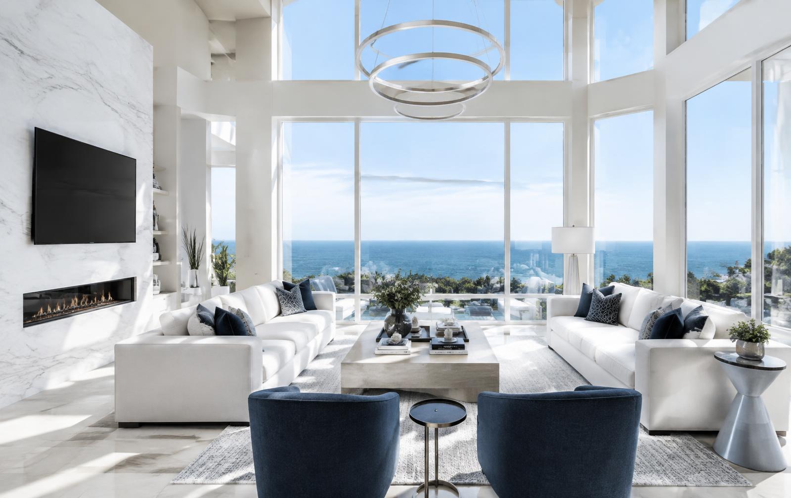 Spotless luxury living room